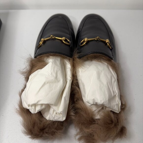 Gucci Princetown Fur Mules - Picture 13 of 16